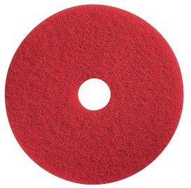 18 inch Round Red Floor Scrub Pad Thumbnail