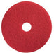6.5 inch Red Round Baseboard Buffing Pad Thumbnail
