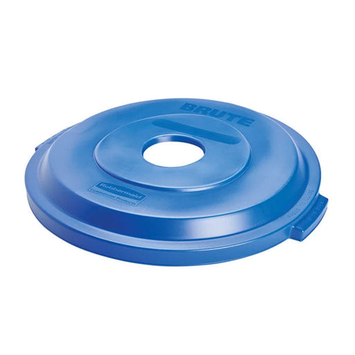 Blue Recycling Lid for Cans (#1788376) for the Rubbermaid® Brute™ 32 Gallon Recycling Container Thumbnail