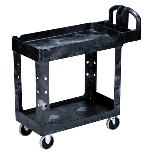 Rubbermaid® Heavy Duty 2-Shelf Service Utility Cart (#4500-88) Thumbnail