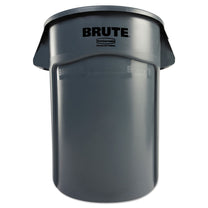 Rubbermaid® Brute® 44 Gallon Round Vented Trash Can (Gray) Thumbnail