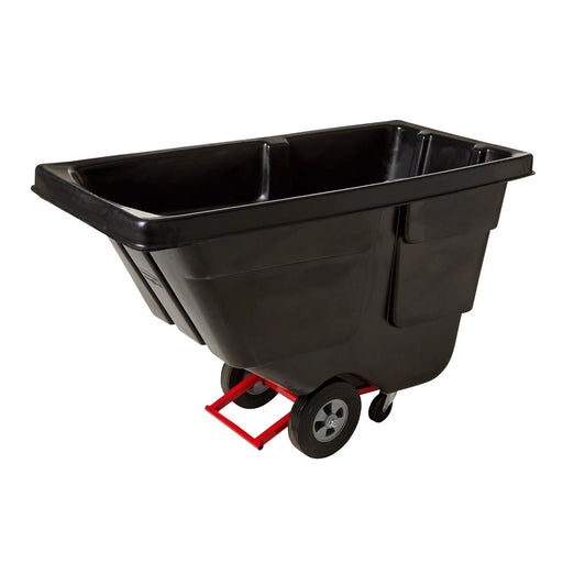 Rubbermaid® 1/2 Cubic Yard Tilt Truck for Laundry & Trash (450 lb. Capacity) - Black Thumbnail