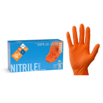 Safety Zone® Orange Food Prep 4.0 Mil Powder-Free Nitrile Gloves (S - XL Sizes Available) - Case of 1000 Thumbnail