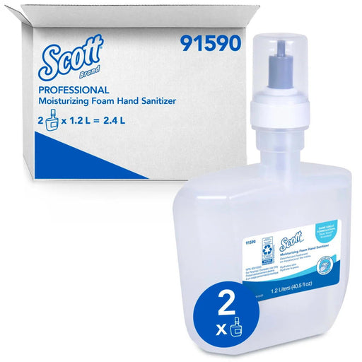Scott® #91590 Pro Moisturizing Foam Hand Sanitizer (1200 ml Dispenser Refills) - Case of 2 Thumbnail