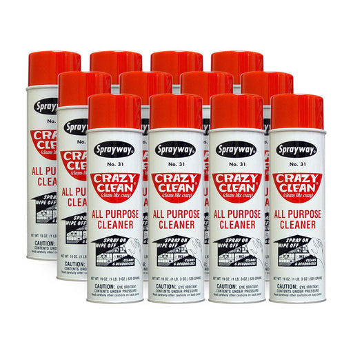 Sprayway® #31 Crazy Clean Aerosol All Purpose Cleaner (19 oz Aerosol Cans) - Case of 12 Thumbnail