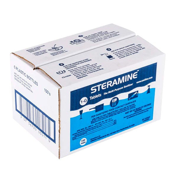 Case of Steramine Food Sanitizing Tablets (900 count) Thumbnail