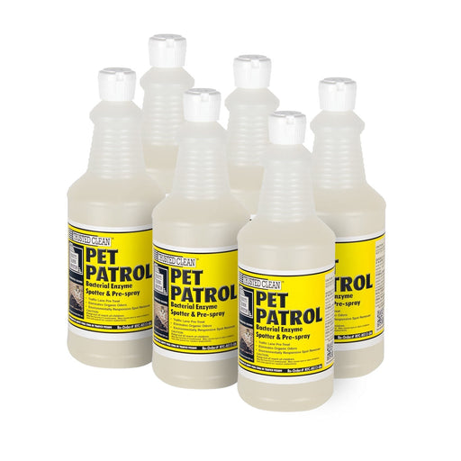 Trusted Clean 'Pet Patrol' Urine & Feces Carpet Spotter Stain Remover (32 oz Flip Top Bottles) - Case of 6 - #N512-Q6 Thumbnail