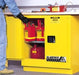 Justrite® Sure-Grip® Yellow Under Counter 1 Shelf Fire Safety Cabinet (#892300) - 22 Gallon