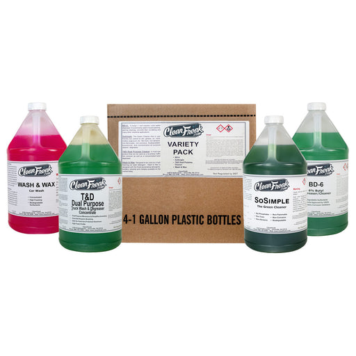 CleanFreak® Pressure Washer Chemical Variety Pack with 4 different gallon bottles)  Thumbnail