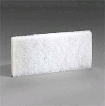 4.5" x 10" White Handheld Utility Scrub Pads (#541012) - Case of 20 Thumbnail