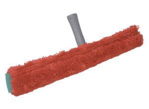 Unger® SmartColor 18" Microfiber Red Window Washing T-Bar & Sleeve (#EC45R)