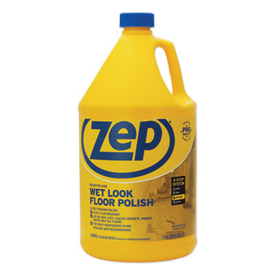 Zep® Wet Look Floor Polish (#ZPEZUWLFF128) - Case of 4 - 1 Gallon Bottles Thumbnail