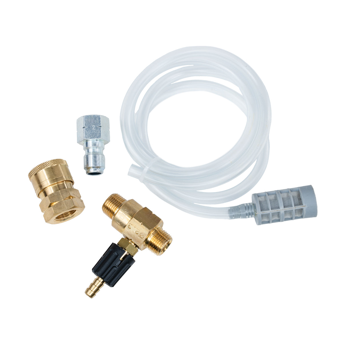 Compressor Liquid Injection Kit Chemical Injector Kit w/ 2.3MM Orifice for Pressure Washers ...
