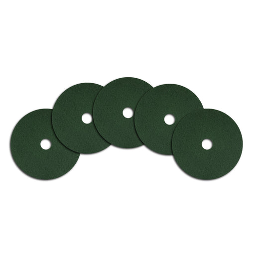 20" Green Heavy Duty Rotary Floor Scrubbing Pads - Case of 5 Thumbnail