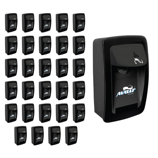 30 Pack of Avair 1000 ml Black Foaming Hand Soap and Sanitizer Dispensers (#DM016BK31) Thumbnail