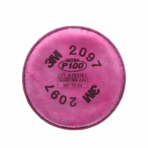 3M 2097 NIOSH P100 Particulate Filter with Organic Vapor Relief for Respirators Thumbnail