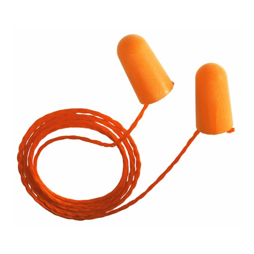 3M Corded Orange Foam Earplugs (#1110) Thumbnail