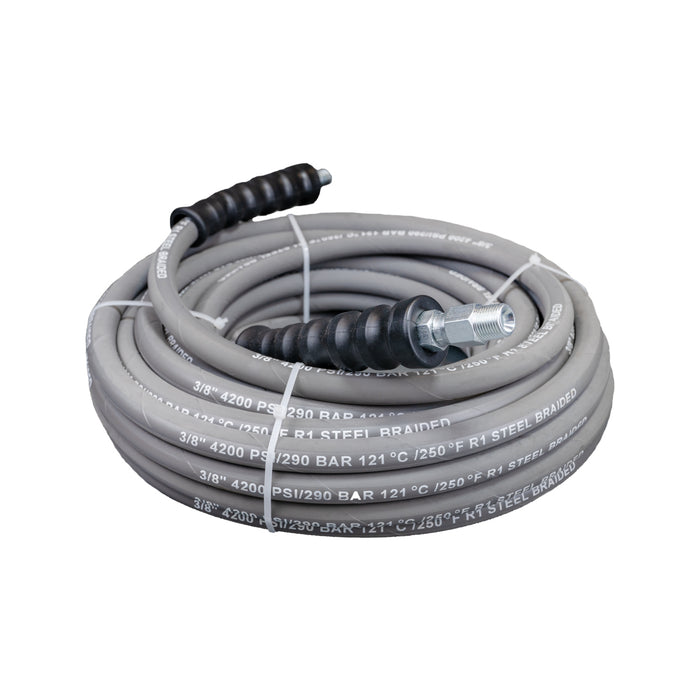 Coiled up 3/8" x 50' R1 Oil-Resistant, Non-Marking Hose Thumbnail