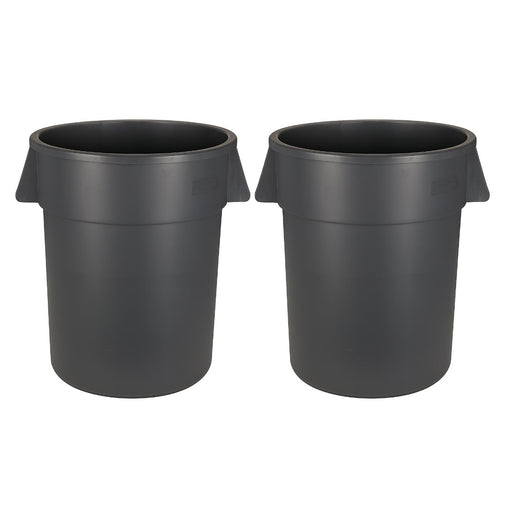 Carlisle® Bronco™ 55 Gallon Gray Round Trash Container (#34105523) - Case of 2 Thumbnail