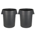 Carlisle® Bronco™ 55 Gallon Gray Round Trash Container (#34105523) - Case of 2 Thumbnail