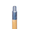 Kelsan 60 inch Wood Push Broom Handle with Metal Threads