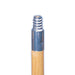 Kelsan 60 inch Wood Push Broom Handle with Metal Threads Thumbnail