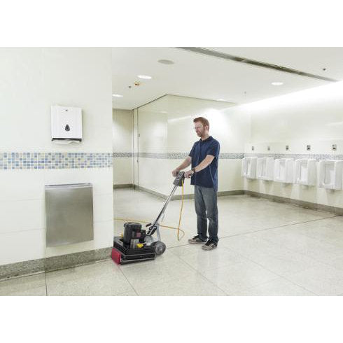 Advance FM810 14" x 20" Orbital Floor Scrubber Baseboard Cleaner in Use Thumbnail