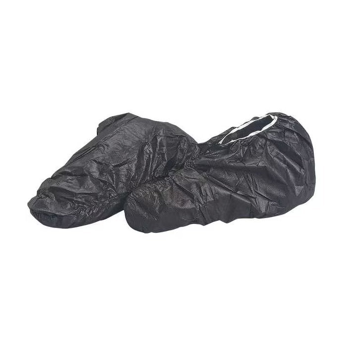 AquaTrak Black Disposable Shoe Covers – Slip-Resistant Waterproof Foot ...