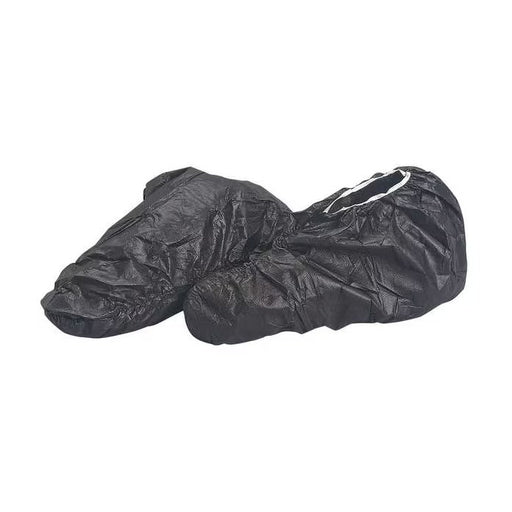 AquaTrak Black Disposable Shoe Covers with Elastic Tops Thumbnail