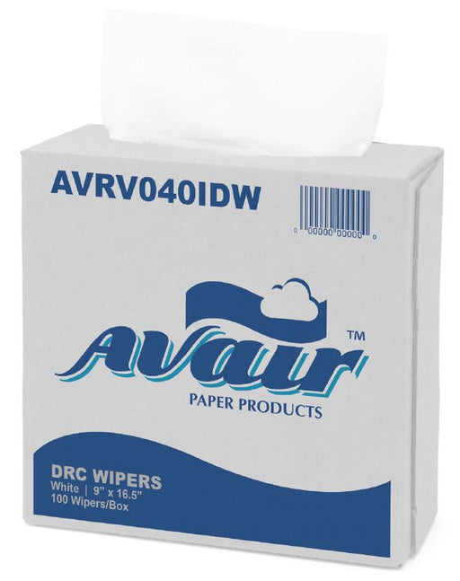 Avair® DRC High Absorbent White Wiper Towels (100 Wipers per Box) - Case of 9 Boxes Thumbnail
