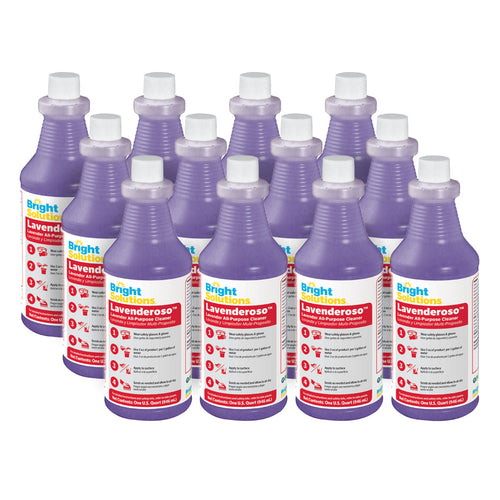 Bright Solutions® Lavenderoso™ All-Purpose Cleaner (1 Quart Bottles) - Case of 12 Thumbnail