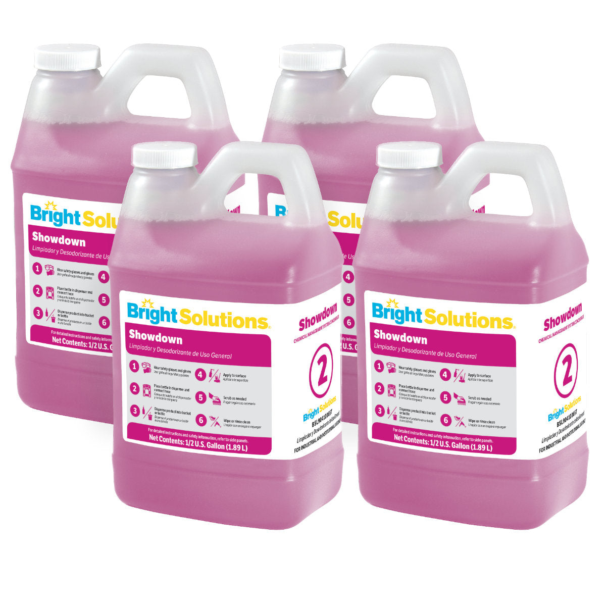 Bright Solutions Showdown Cleaner #904100-65T (64 oz Bottles) - Case of ...