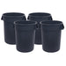 Carlisle® Bronco™ 32 Gallon Gray Round Trash Container (#34103223) - Case of 4 Thumbnail