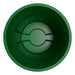 Top Down View of the Carlisle Bronco Green Round Trash Container Thumbnail