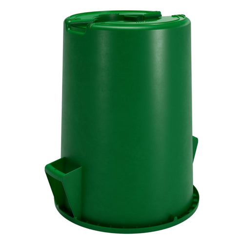 Carlisle Bronco Green Round Trash Container Flipped Upside Down Thumbnail
