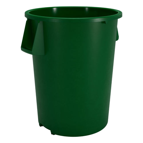 Carlisle Bronco Green Round Trash Container Thumbnail