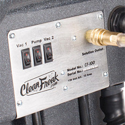 CleanFreak® 120 PSI carpet extractor control panel