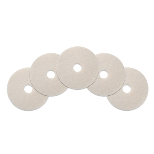 16" White Floor Buffing & Polishing Pads - Case of 5 Thumbnail