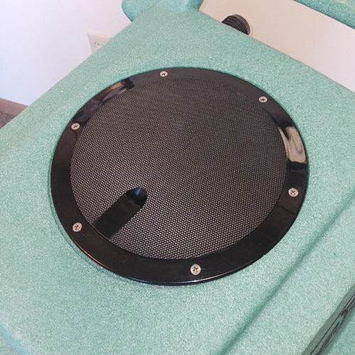 8” Round Recovery Tank Lid Assembly Installed Carpet Extractors Thumbnail