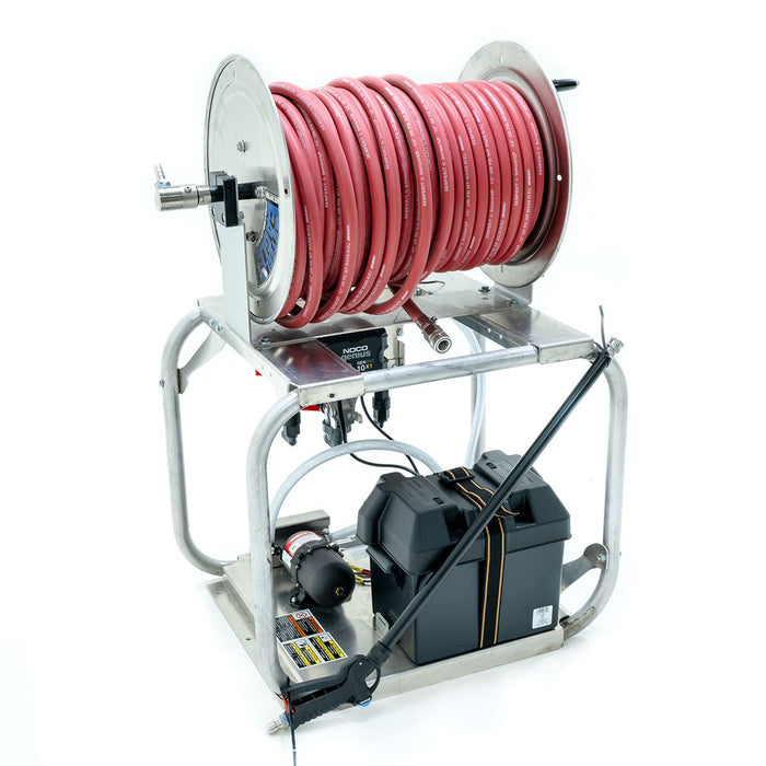 Hose Reel & Cage on the CleanFreak 100 PSI @ 7 GPM Softwash System Thumbnail