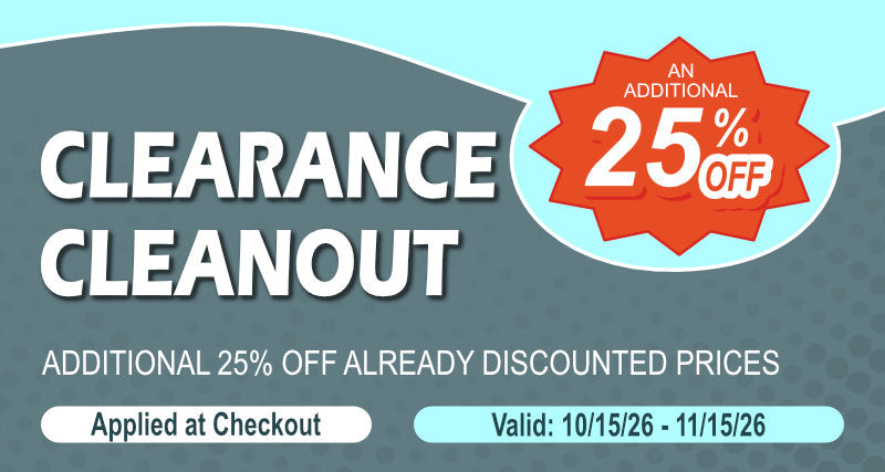 25% Off Clearance. Ends 11/15/26