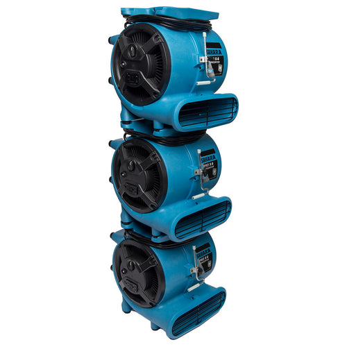 Dri-Eaz Sahara Pro X4 Air Movers Stacked for Storage Thumbnail