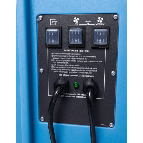 Control Panel on the Dri-Eaz HVE 3000 Portable Flood Pumper Thumbnail