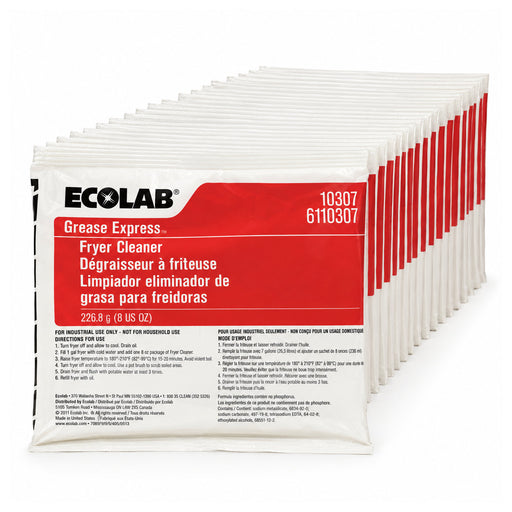 Ecolab Grease Express Fryer Cleaner (8 oz Powder Packets) - Case of 26 Thumbnail