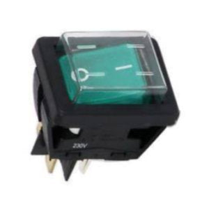 Extractor Rocker Switch Green Rocker Switch (2 Position, On/Off , Part #B02211-1) for EDIC ...