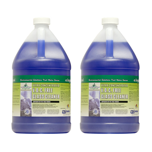e.logical Ultra Concentrated V.O.C. Free Glass Cleaner (#GS007-G2) - Case of 4 - 1 Gallon Bottles Thumbnail