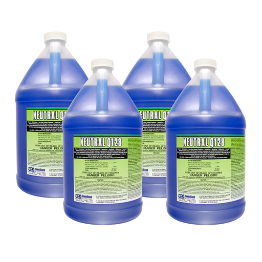 e.logical Neutral Q128 Cleaner, Disinfectant, Non-Food Contact Sanitizer and Deodorizer (Case of 4 - 1 Gallon Bottles) Thumbnail