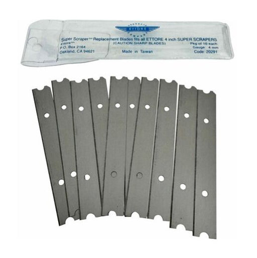4" Replacement Blade for Ettore Scrapers - Pack of 10 Thumbnail