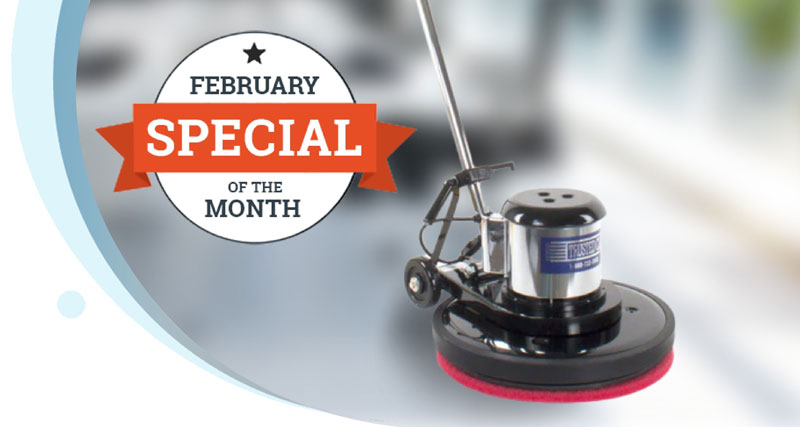 February Special of the Month 20 inch Floor Buffer