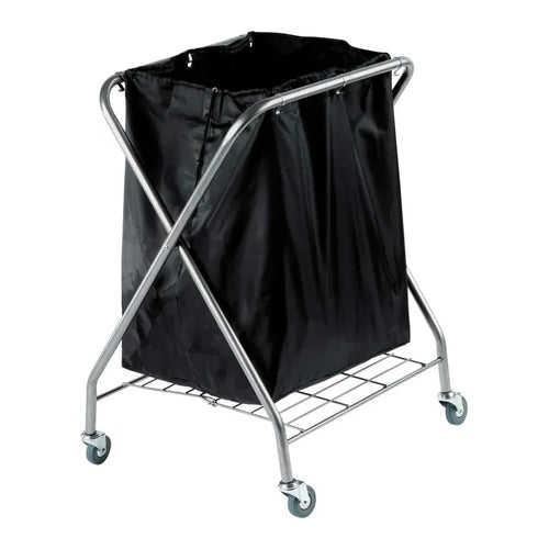 Hospitality One Source 6-Bushel Rolling Laundry Hamper Cart Thumbnail